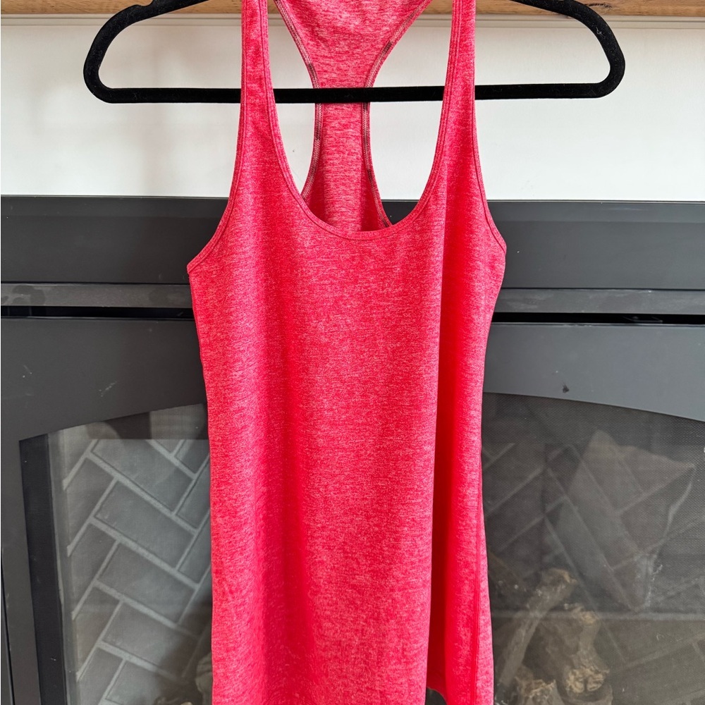 lululemon athletica Heathered Bright Pink Racerback Tank
